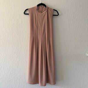 Uniqlo Spring Romantic Mock Neck Sleeveless Pink Dress